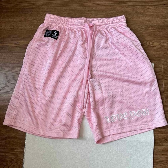 Chrome Hearts Pink Mesh Shorts